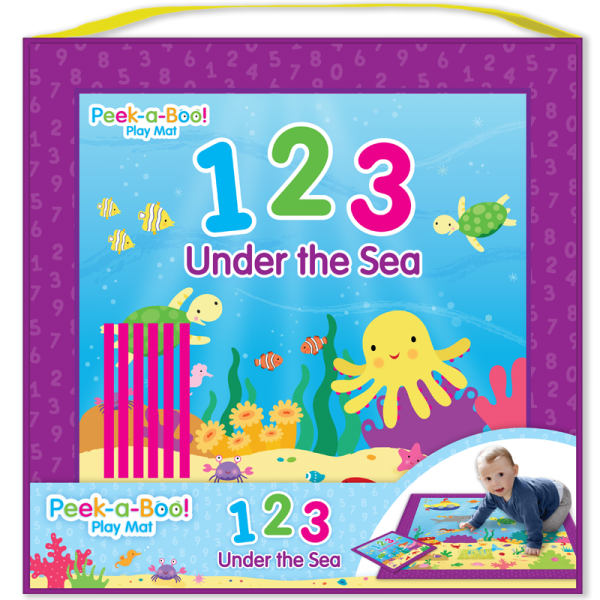 Peek-a-Boo! Play Mat and Book - 123 Under the Sea - Kids Book - BabyOnline HK