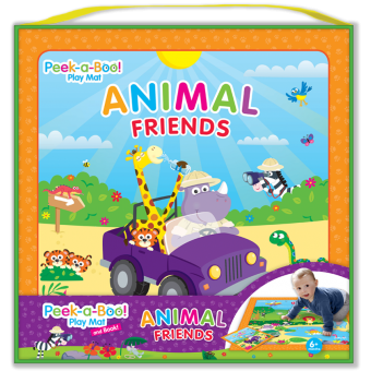 Peek-a-Boo! Play Mat and Book - Animal Friends