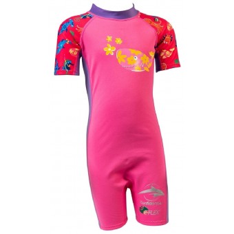 UV50+ E-Flex Splashy Swimsuit - Pink Joni (4-5Y)