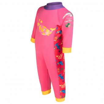 UV 50+ E-Flex 保暖泳衣 - 粉紅色 (12-24個月)