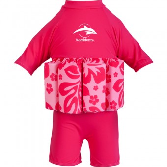 Konfidence Float Suit - Pink Hibiscus (2-3Y)