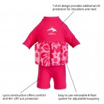 Konfidence Float Suit - Pink Hibiscus (4-5Y) - Konfidence