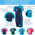 UV50+ E-Flex Splashy Swimsuit - Pink Joni (4-5Y) - Konfidence - BabyOnline HK