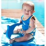 BabyWarma 嬰兒保暖泳衣 - 深藍鯊魚蟹仔 (12-24 個月) - Konfidence - BabyOnline HK