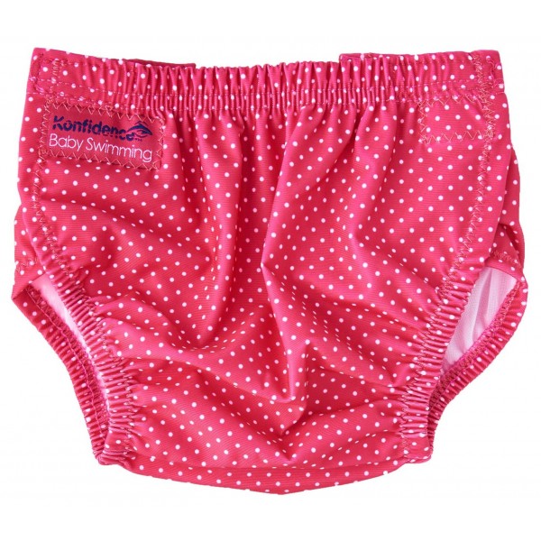 AquaNappy 游泳布片褲 - 粉紅小點 - Konfidence - BabyOnline HK