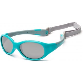 Koolsun FLEX Baby Sunglasses (0-3 Years) - Aqua Grey