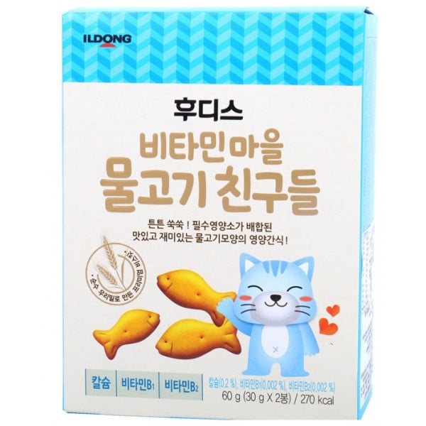 Korean Baby Fish-shaped Biscuit (2 packs) - ILDONG - BabyOnline HK