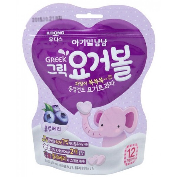 Korean Greek Yogurt Drops 20g - Blueberry (12m+) - ILDONG - BabyOnline HK