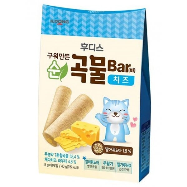 Korean Baby Finger Biscuit - Cheese (5g x 8) - ILDONG - BabyOnline HK