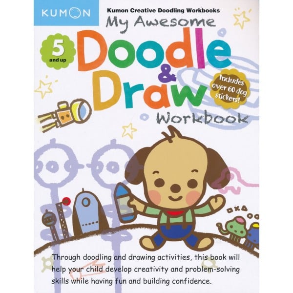 Kumon - My Awesome Doodle & Draw Workbook (5 & Up) - Kumon - BabyOnline HK