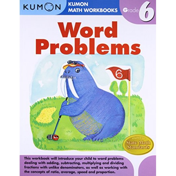 Kumon - Math Workbook - Word Problems (Grade 6) - Kumon - BabyOnline HK