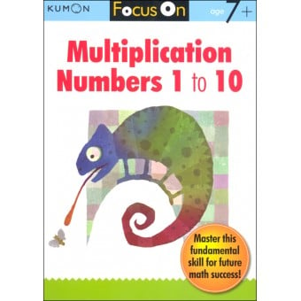 Kumon Focus On - Multiplication Numbers 1 to 10 (Age 7+)