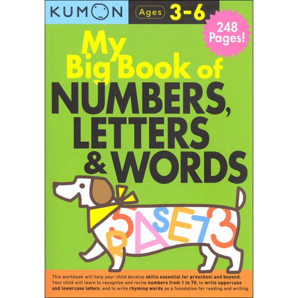 Kumon Basic Skills - My Big Book of Numbers, Letters & Words (Age 3-6) - Kumon - BabyOnline HK