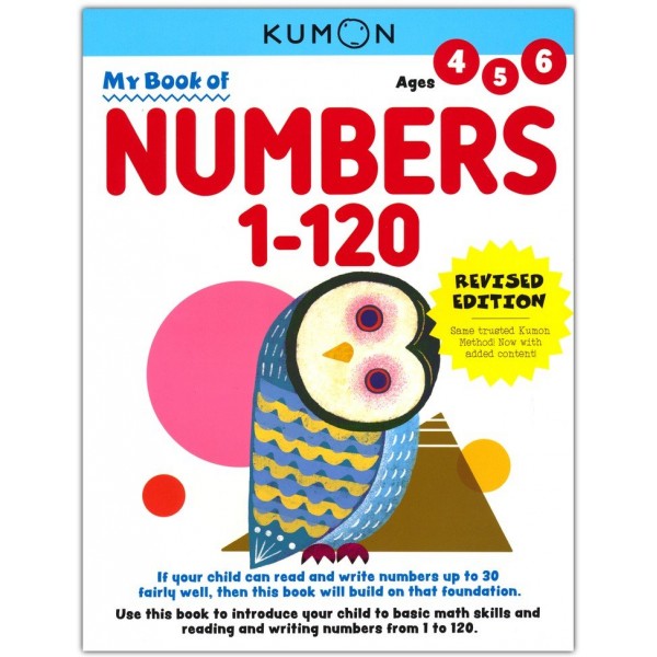 Kumon Math Skills - My Book of Numbers 1-120 (Age 4, 5, 6) - Kumon - BabyOnline HK