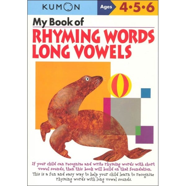 Kumon Verbal Skills - My Book of Rhyming Words - Long Vowels (Age 4, 5, 6) - Kumon - BabyOnline HK