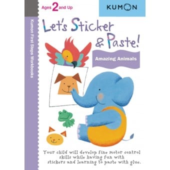 Kumon First Step - Let's Sticker and Paste! Amazing Animals (Age 2+)