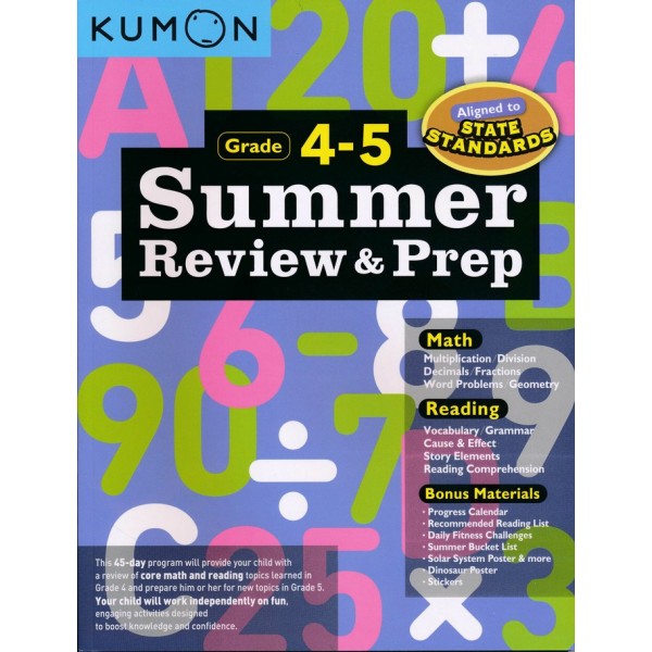 Kumon - Summer Review and Prep (Grade 4-5) - Kumon - BabyOnline HK