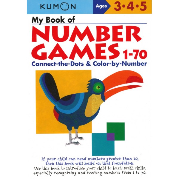 Kumon Math Skills - My Book of Numbers 1-70 (Age 3, 4, 5) - Kumon - BabyOnline HK
