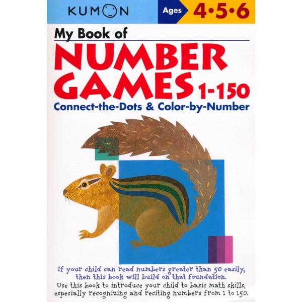 Kumon Math Skills - My Book of Number Games 1-150 (Age 4, 5, 6) - Kumon - BabyOnline HK