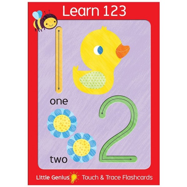 Little Genius Touch & Trace Flashcards - Learn 123 - Lake Press - BabyOnline HK