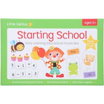 Little Genius Early Learning Educational Puzzle Box - Starting School