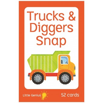 Little Genius Card Game - Trucks and Diggers Snap