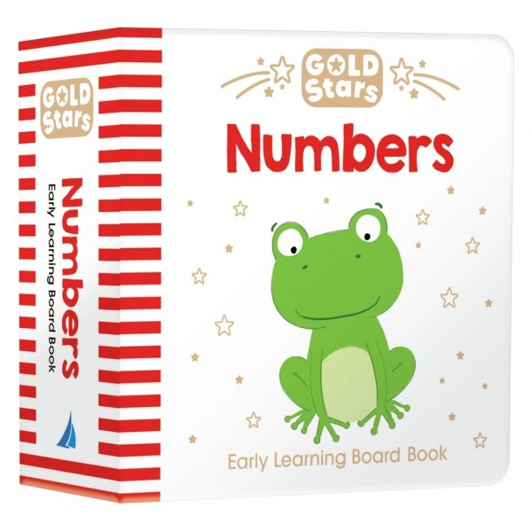 Early Learning Board Book - Gold Stars - Numbers - Lake Press - BabyOnline HK