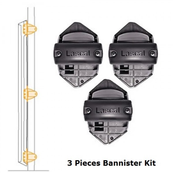 KiddyGuard - Bannister Installation Kit for Locking Strip (Black) - Lascal - BabyOnline HK
