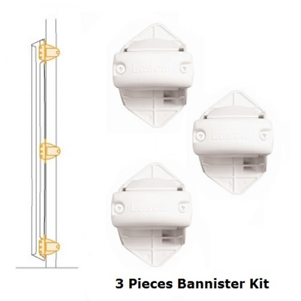 KiddyGuard - Bannister Installation Kit for Locking Strip (White) - Lascal - BabyOnline HK