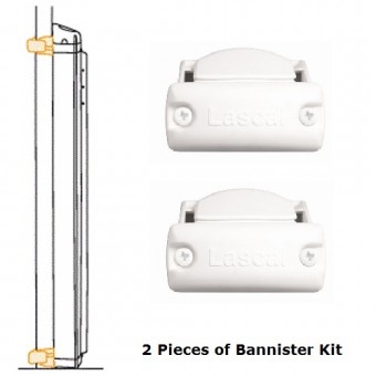 KiddyGuard - Bannister Installation Kit for Housing (White)