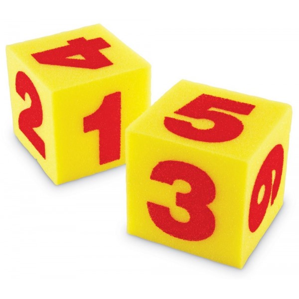 Giant Soft Cubes - Numerals (2 pcs) - Learning Resources - BabyOnline HK
