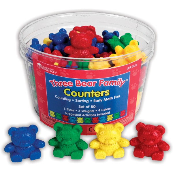 Three Bear Family - Counters (Set of 80) - Learning Resources - BabyOnline HK