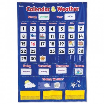 Calendar & Weather Pocket Chart