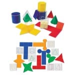 Folding Geometric Shapes (32 pieces) - Learning Resources