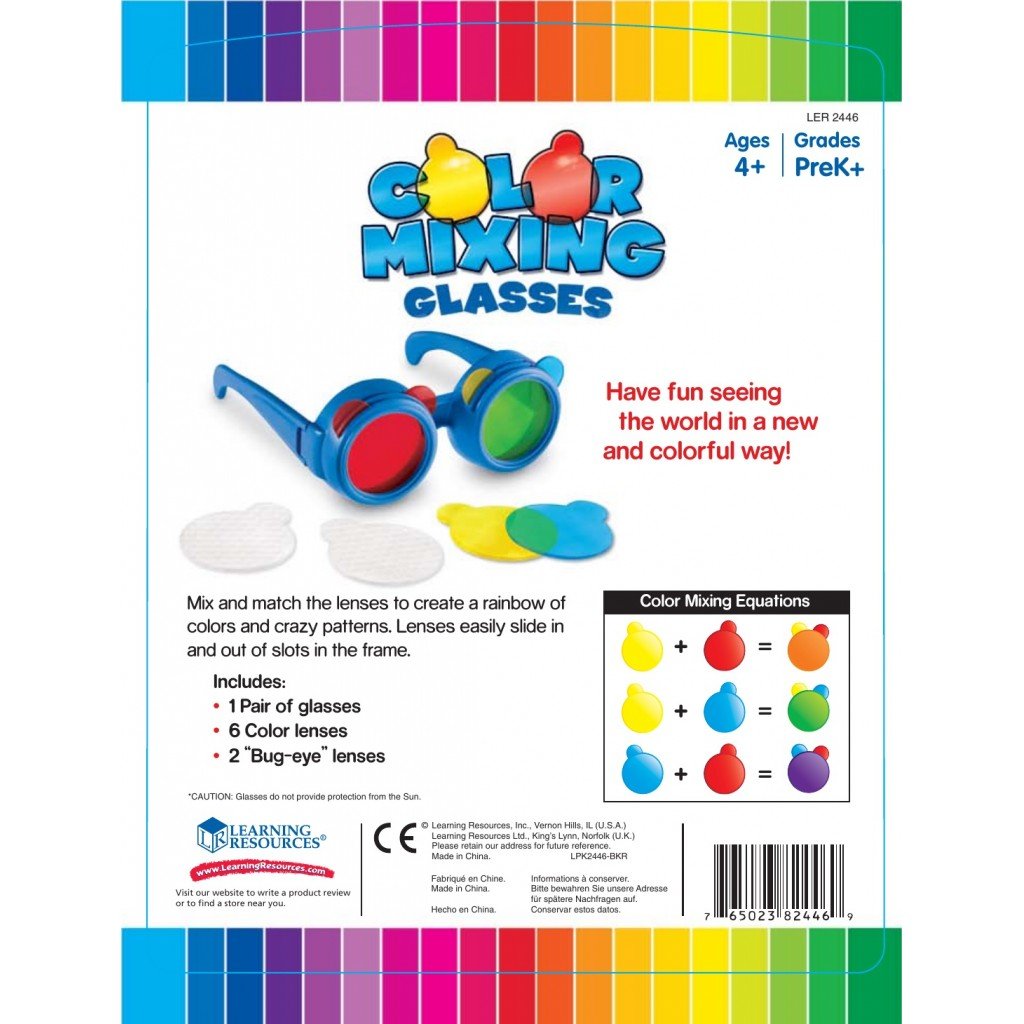 Learning Resources Primary Science Colour Mixing Glasses 