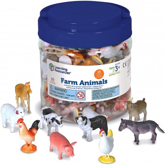 Farm Animals Counters (Set of 60)