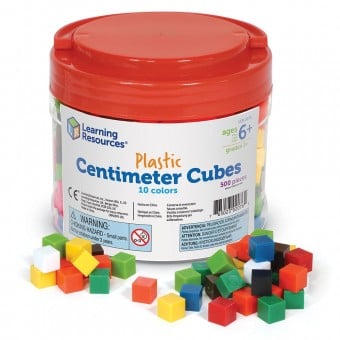 Plastic Centimeter Cubes (Set of 500)
