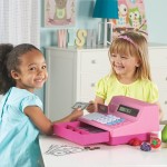 Pretend & Play - Calculator Cash Register - Pink (US Currency) - Learning Resources - BabyOnline HK