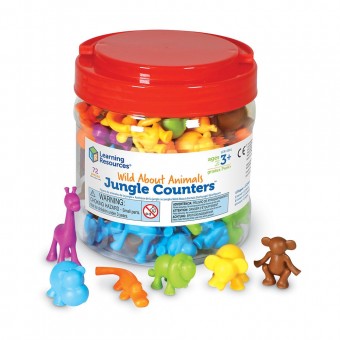 Wild About Animals Jungle Counters (Set of 72)