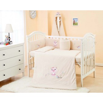 Baby Knitted Bedding Set (Lovely Pig)