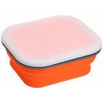 可折疊矽膠便攜零食盒連蓋 - 中 850ml (橙色) - Lexngo - BabyOnline HK