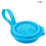矽膠摺疊奶嘴/零食收納盒 (藍色) - Lexngo - BabyOnline HK