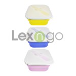 可折疊矽膠便攜義大利麵連蓋 850ml ( 紫色) - Lexngo - BabyOnline HK