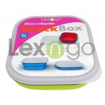 可折疊矽膠便攜零食盒連蓋 - 中 850ml (青綠色) - Lexngo - BabyOnline HK