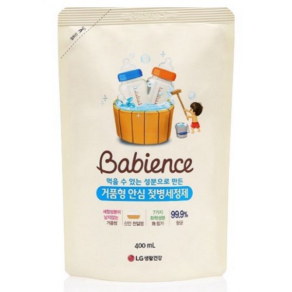 LG Baby Bottle Liquid Cleanser Refill 400ml - Babience by LG - BabyOnline HK