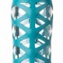 Glass Water Bottle with Active Flip Cap and Silicone Sleeve 650ml - Ultramarine
