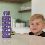 9 oz Glass Flat Cap Baby Bottle with Protective Silicone Sleeve - Grass Green - LifeFactory - BabyOnline HK