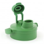 Flip Cap 玻璃水瓶加矽膠套 475ml - 草綠色 - LifeFactory - BabyOnline HK