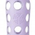 Glass Water Bottle with Flip Cap and Silicone Sleeve 650ml - Lilac