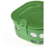 玻璃食物保存盒加矽膠套 240ml - 綠色 - LifeFactory - BabyOnline HK
